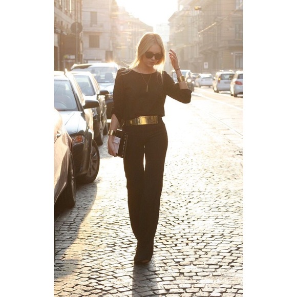 American Apparel Pants - American Apparel Challis Black Jumpsuit